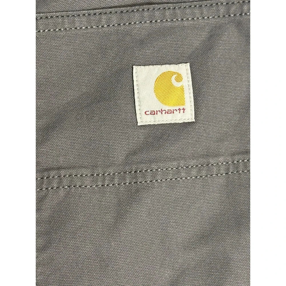 Carhartt Mens 36 Rugged Flex Canvas Jogger Pant BN6889-M Gray Relaxed Fit New